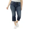 Silver Jeans Co. Suki Capri Jeans In Blue