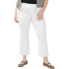 Silver Jeans Co. Plus Size Suki Mid Rise Curvy Fit Kick Flare Jeans In White