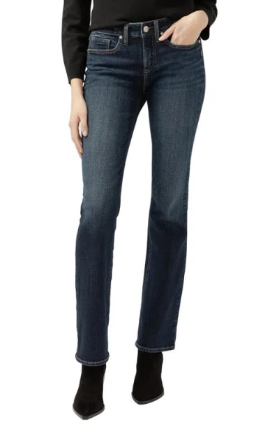 Silver Jeans Co. Suki Curvy Mid Rise Bootcut Jeans In Indigo