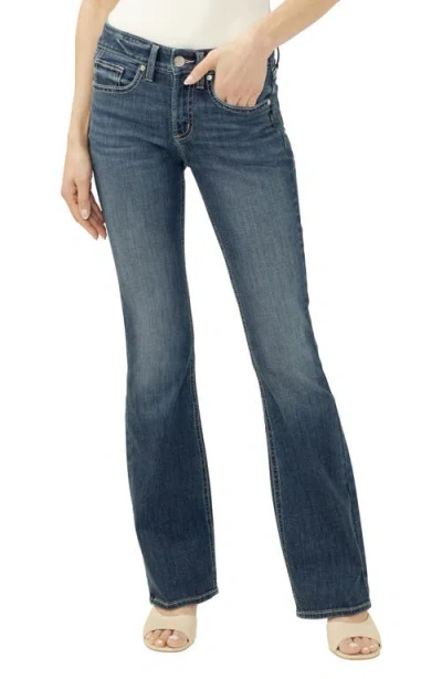 Silver Jeans Co. Suki Curvy Mid Rise Bootcut Jeans In Blue