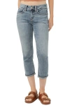 Silver Jeans Co. Suki Curvy Mid Rise Capri Jeans In Indigo
