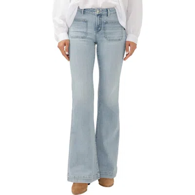 Silver Jeans Co. Suki Curvy Mid Rise Flare Jeans In Indigo