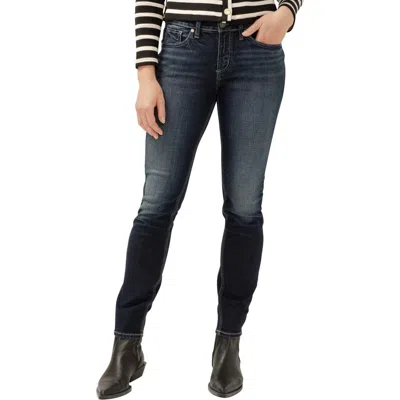 Silver Jeans Co. Suki Curvy Mid Rise Skinny Jeans In Indigo