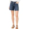 Silver Jeans Co. Women's Suki Mid Rise Curvy Fit Mid-thigh Shorts In Blue