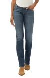 Silver Jeans Co. Elyse Mid Rise Slim Bootcut Jeans In Blue