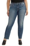 Silver Jeans Co. Plus Size Suki Mid Rise Slim Bootcut Jeans In Indigo