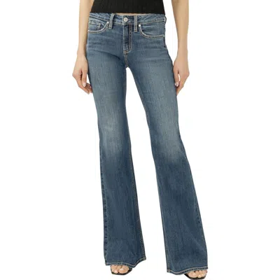 Silver Jeans Co. Suki Flare Leg Jeans In Blue