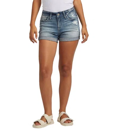 Silver Jeans Co. Suki Mid Rise Short In Indigo In Blue