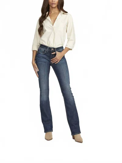 Silver Jeans Co. Suki Mid Rise Slim Bootcut Jeans In Indigo In Blue