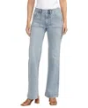 Silver Jeans Co. Suki Mid Rise Power Stretch Trouser Jeans In Light Wash In Indigo