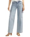 Silver Jeans Co. Suki Mid Rise Power Stretch Trouser Jeans In Light Wash In Indigo