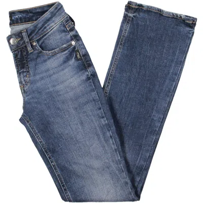 Silver Jeans Co. Suki Slim Womens Curvy Fit Mid-rise Bootcut Jeans In Multi