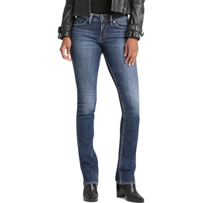 Silver Jeans Co. Suki Womens Denim Curvy Slim Bootcut Jeans In Multi