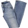 Silver Jeans Co. Suki Womens Med Wash Embroidered Bootcut Pants In Blue