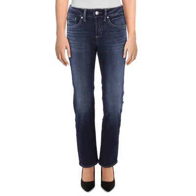 Silver Jeans Co. Suki Womens Stretch Denim Straight Leg Jeans