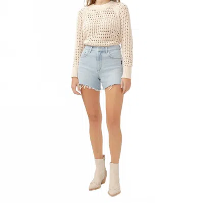 SILVER JEANS CO. SURE THING HIGH RISE SHORTS IN INDIGO