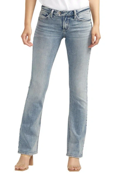 Silver Jeans Co. Tuesday Low Rise Slim Bootcut Jeans In Indigo