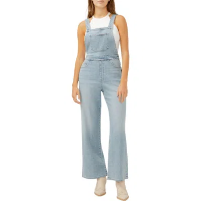 SILVER JEANS CO. SILVER JEANS CO. WIDE LEG DENIM OVERALLS