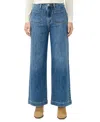 Silver Jeans Co. Women's 70s High Rise Wide Leg Jeans In Blue