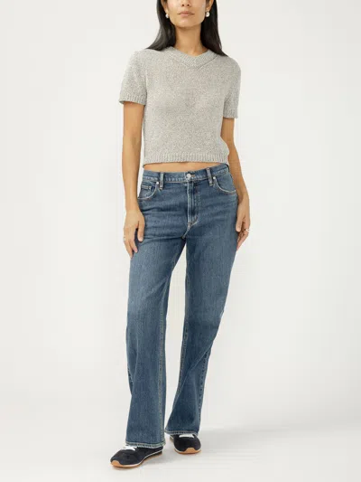 Silver Jeans Co. Women's 90s Mid Rise Baggy Bootcut Jeans In Blue