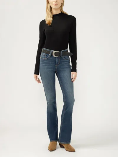 Silver Jeans Co. Women's Avery High Rise Bootcut Frontier Strong Jeans In Blue