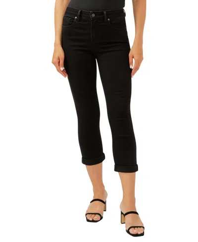Silver Jeans Co. Women's Avery High-rise Curvy Fit Capri Jeans In Black