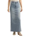 Silver Jeans Co. Denim Column Maxi Skirt In Indigo
