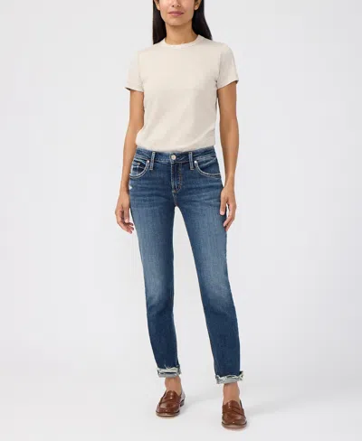 Silver Jeans Co. Women's Boyfriend Fit Slim Jeans In Multi