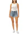 Silver Jeans Co. Women's Boyfriend Mid-rise Shorts In Indigo