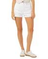 Silver Jeans Co. High Waist Relaxed Denim Boyfriend Shorts In White