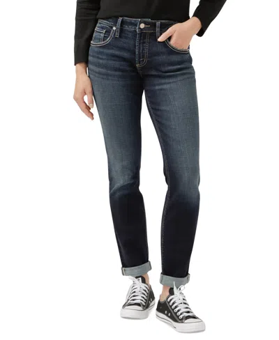SILVER JEANS CO. WOMEN'S BOYFRIEND MID-RISE SLIM-LEG JEANS