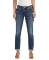 Silver Jeans Co. Women's Boyfriend Mid Rise Slim Leg Jeans In Indigo