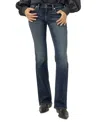 Silver Jeans Co. Women's Britt Low Rise Curvy Fit Bootcut Jeans In Gray