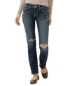 Silver Jeans Co. Women's Britt Low Rise Straight Jeans In Blue