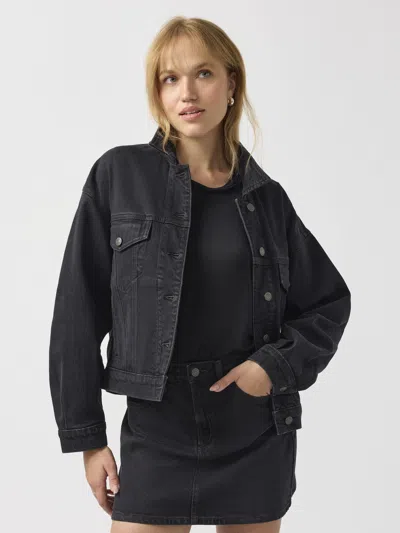Silver Jeans Co. Women's Denim Jacket In Black