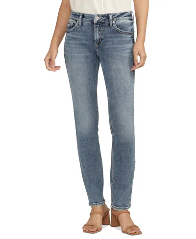 Silver Jeans Co. Women's Elyse Faded Straight-leg Jeans In Indigo