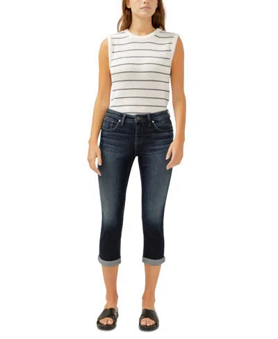 Silver Jeans Co. Women's Elyse Mid-rise Capri Jeans In Indigo