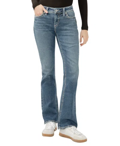 Silver Jeans Co. Women's Elyse Mid Rise Comfort Fit Bootcut Jeans