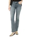 Silver Jeans Co. Women's Elyse Mid Rise Comfort Fit Slim Bootcut Jeans In Blue