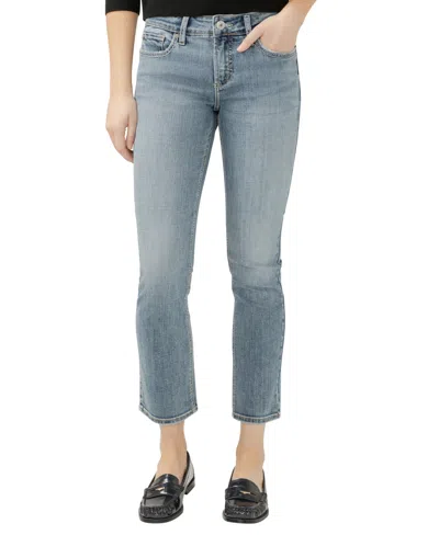 Silver Jeans Co. Elyse Slim Straight Leg Jeans In Blue