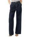 Silver Jeans Co. Women's High Rise Pleated Denim Trouser Leg Jeans In Blue
