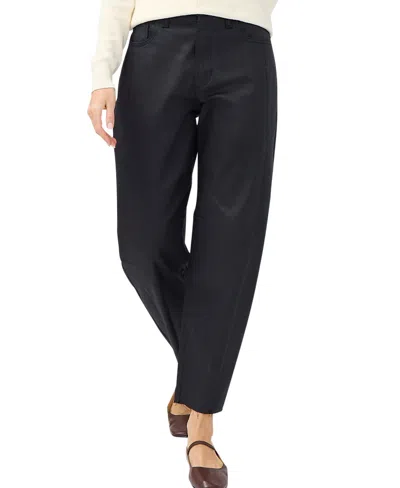 Silver Jeans Co. Women's High Rise Slim Barrel Leg Jeans In Black