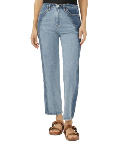 Silver Jeans Co. Highly Desirable Western High Waist Ankle Straight Leg Jeans In Blue