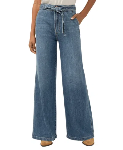 Silver Jeans Co. Women's Highly Desirable High Rise Belted Ultra-wide Leg Jeans