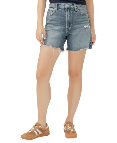 Silver Jeans Co. Plus Size Highly Desirable High Rise Shorts In Indigo