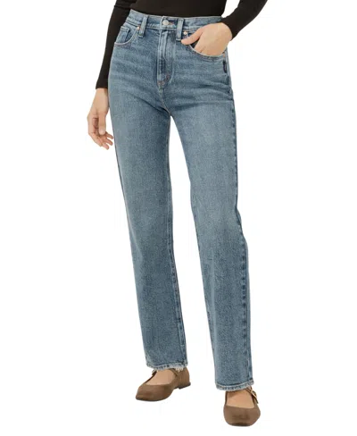 Silver Jeans Co. Women's Highly Desirable High Rise Straight Leg Jeans In Blue