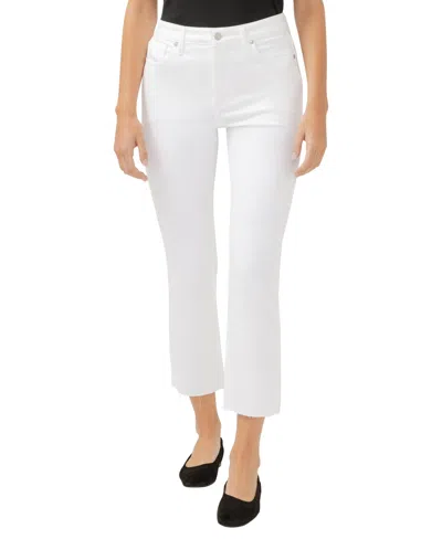 Silver Jeans Co. Most Wanted Womens Mid-rise Ankle Straight Leg Jeans In White