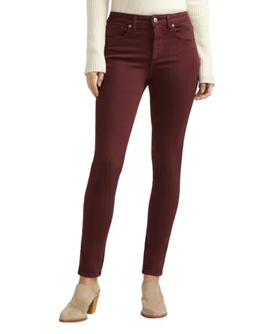 Silver Jeans Co. Women's Isbister High Rise Skinny Leg Jeans In Bordeaux