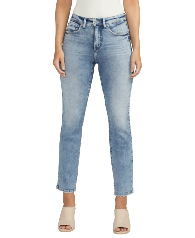 Silver Jeans Co. Women's Isbister High Rise Straight Leg Jeans In Indigo