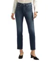 Silver Jeans Co. Women's Isbister High Rise Straight Leg Jeans In Indigo